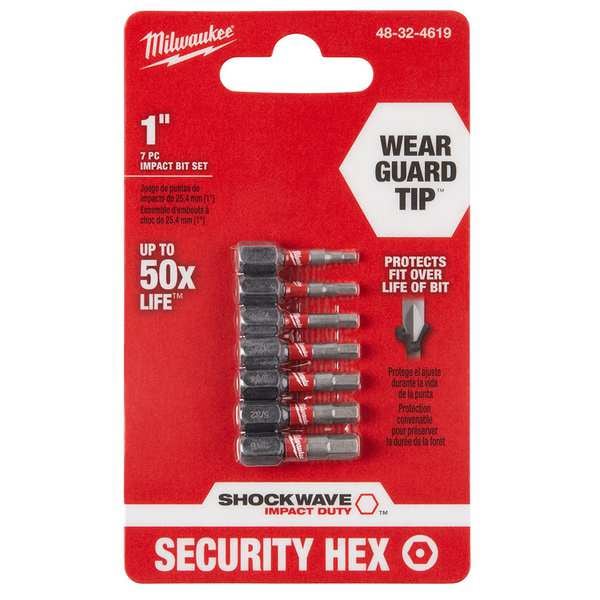 SHOCKWAVE Hex Security Insert Bit Set - 7PC