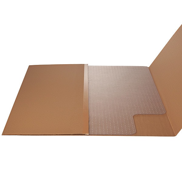 Chair Mat, Traditional Lip, Clear, Straight