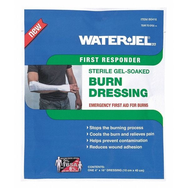 Burn Dressing, Sterile, Blue, 16