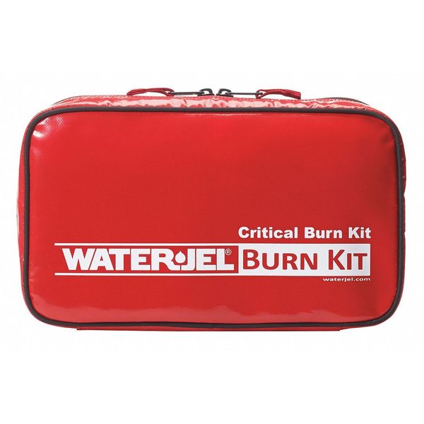 Burn Care Kit, Plastic Case, Red, 12-5/8