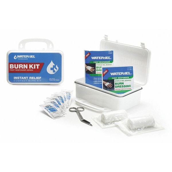 Burn Care Kit, Plastic Case, White, 5