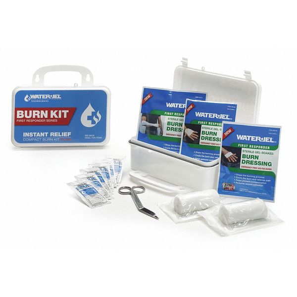 Burn Care Kit, Plastic Case, White, 5