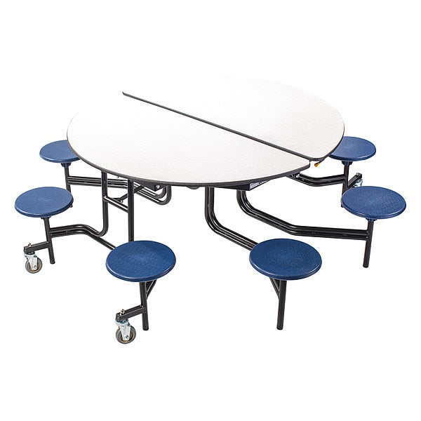 Round Mobile Stool Table , 60