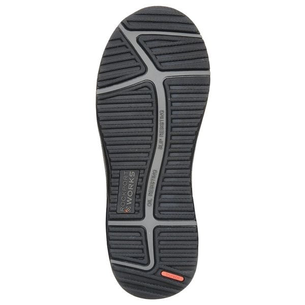 Work Shoes, 7, M, Black, Alloy, Mens, PR
