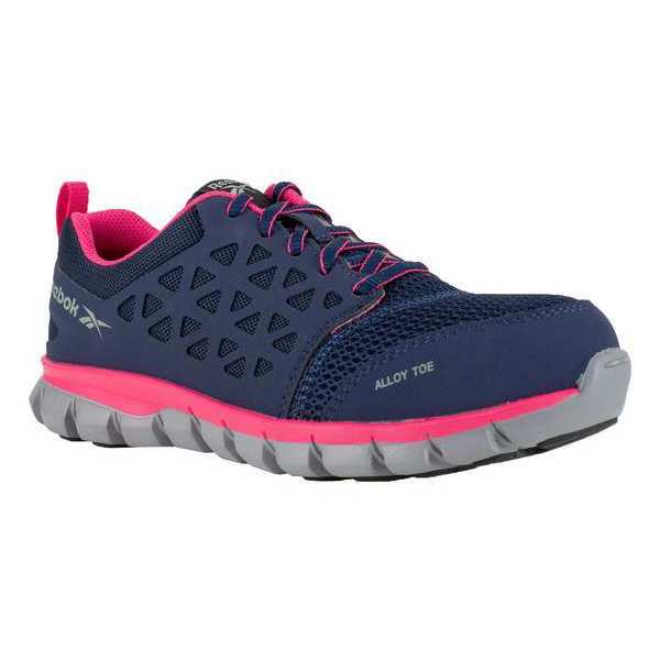 Work Shoes, 11, M, Navy, Alloy, Womens, PR