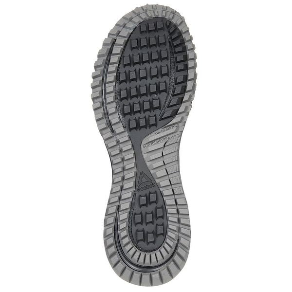 Work Shoes, 15, W, Black, Steel, Mens, PR