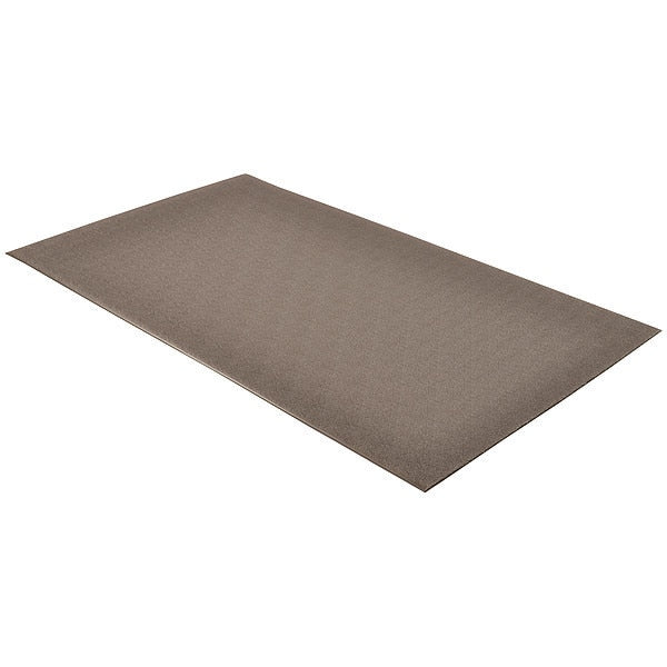 Antifatigue Runner, Black, 12 ft. L x 3 ft. W, PVC Foam, Pebble Surface Pattern, 3/8