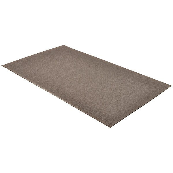Antifatigue Runner, Black, 60 ft. L x 4 ft. W, Vinyl, Pebble Surface Pattern, 3/8