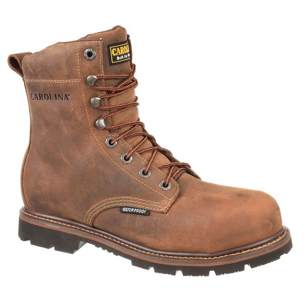 Size 13 Men's 8 in Work Boot Steel Work Boot, Brown
