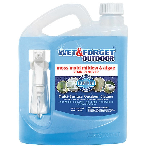 Liquid 64 oz. Mold, Moss, Algae, Mildew Remover, Trigger Spray Bottle