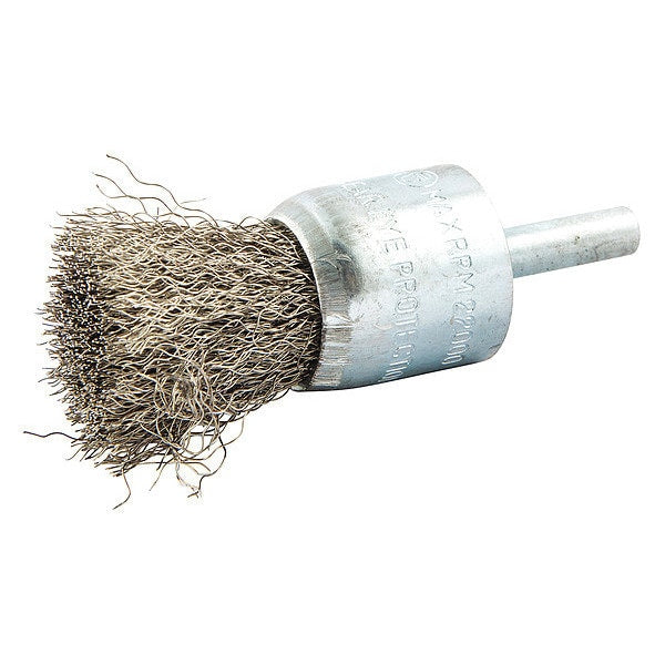 Crimped Wire End Brush, Shank Size 1/4