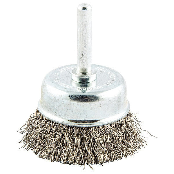 Crimped Wire Cup Brush, Shank Mount
