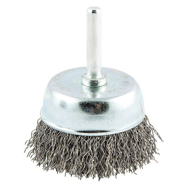 Crimped Wire Cup Brush, Shank Mount