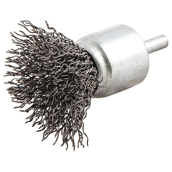 Crimped Wire End Brush, Shank Size 1/4