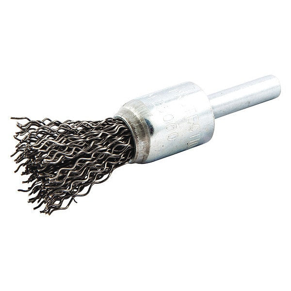 Crimped Wire End Brush, Shank Size 1/4
