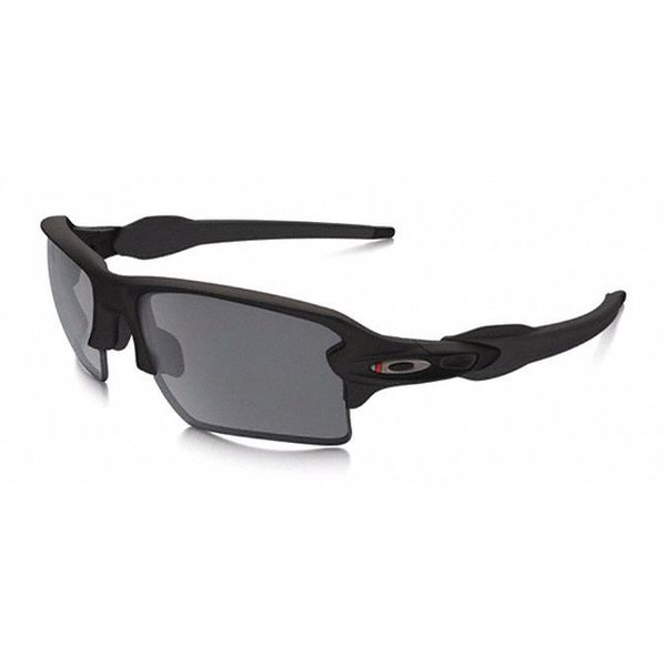 Safety Glasses, Wraparound Black Plutonite Lens, Scratch-Resistant