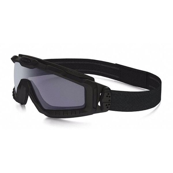 Safety Glasses, Wraparound Gray Plutonite Lens, Scratch-Resistant