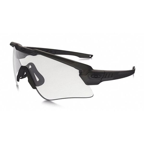 Safety Glasses, Wraparound Black Plutonite Lens, Scratch-Resistant