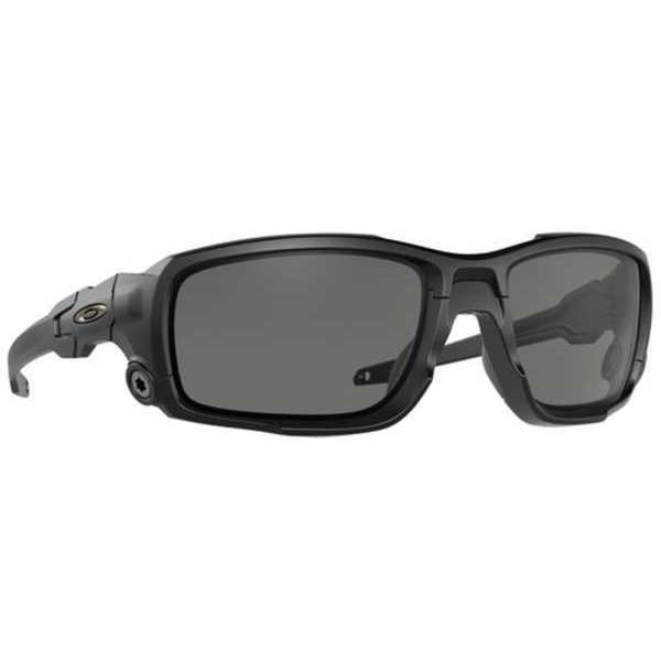 Safety Glasses, Wraparound Gray Plutonite Lens, Scratch-Resistant