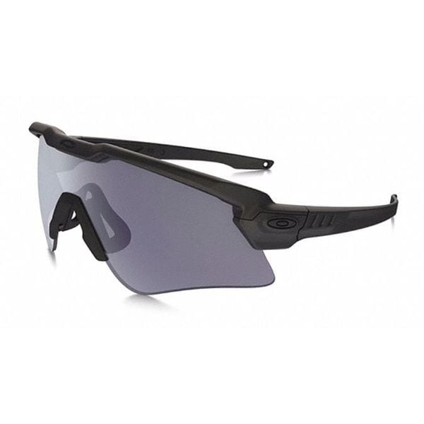 Safety Glasses, Wraparound Gray Plutonite Lens, Scratch-Resistant