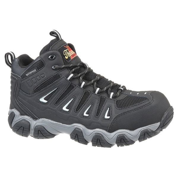 Size 9-1/2 Unisex Hiker Boot Composite Work Boot, Black