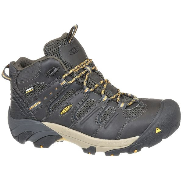 Size 14 Men's Hiker Boot Steel Work Boot, Raven/Tawny Olive