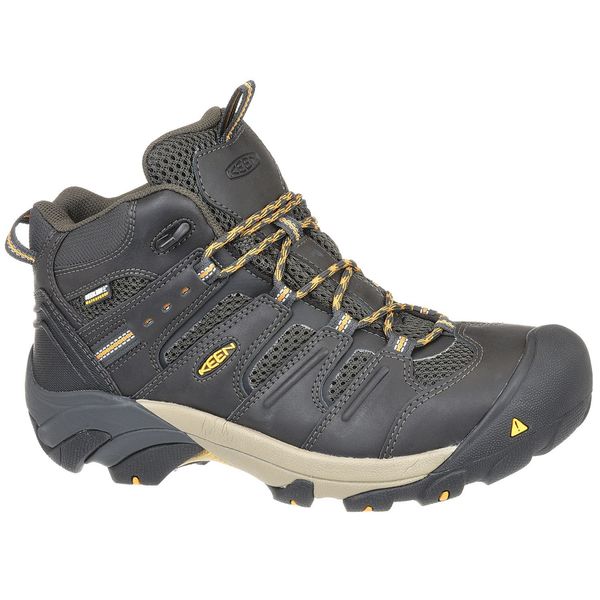 Size 7-1/2 Men's Hiker Boot Steel Work Boot, Raven/Tawny Olive