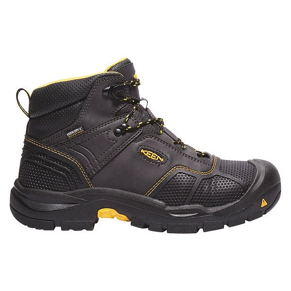 Size 7 Men's 6 in Work Boot Steel Work Boot, Raven/Black