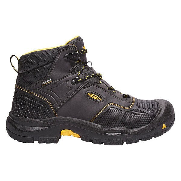 Size 9 Men's 6 in Work Boot Steel Work Boot, Raven/Black