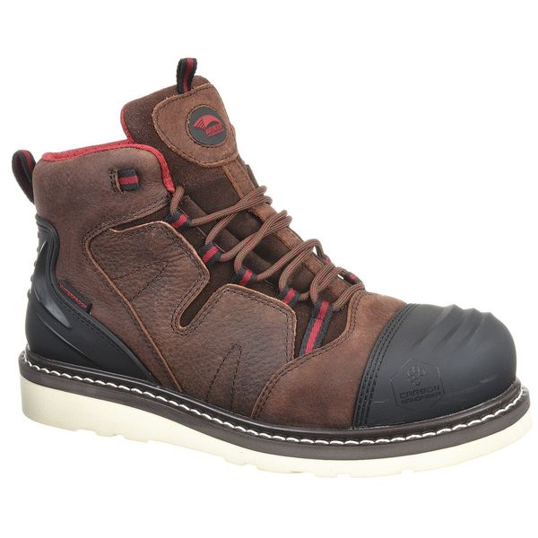 Size 8-1/2 Men's 6 in Work Boot Composite Work Boot, Brown