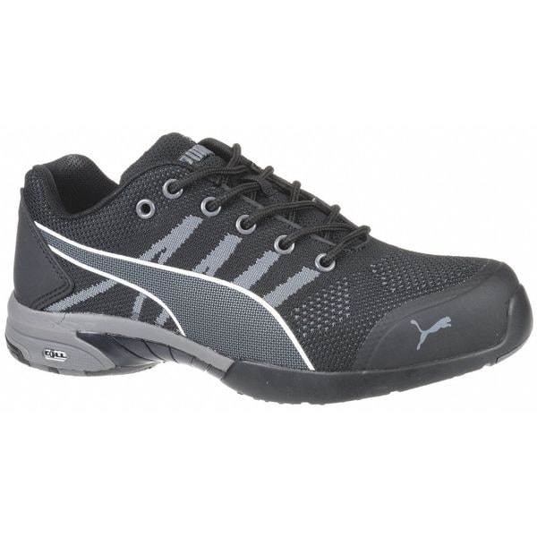 Work Shoes, 6, C, Black, Steel, Womens, PR