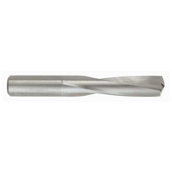 Screw Machine Drill Bit, 27/64 in Size, 135  Degrees Point Angle, Solid Carbide, TiN Finish