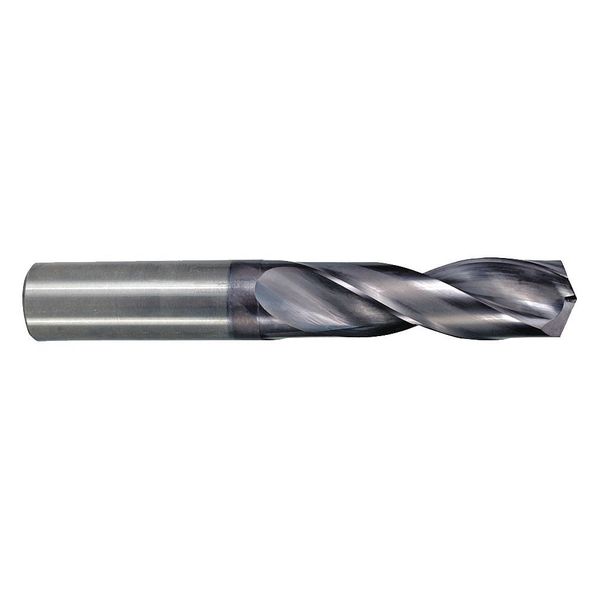Screw Machine Drill Bit, 11/64 in Size, 142  Degrees Point Angle, Solid Carbide, Altima Finish