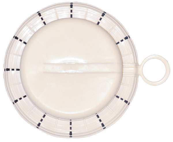 Capseal, Round Head, Plastic, Cream, PK1000