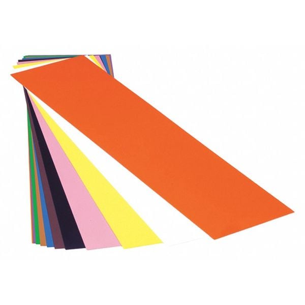 Shim Stock, Sheet, PVC, 0.025 In, White, PK10, Width: 5