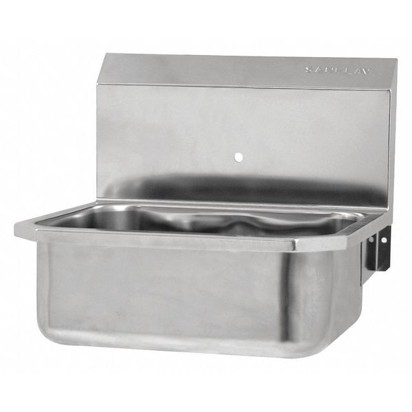 SS Wall Mount Hand Sink, No Faucet