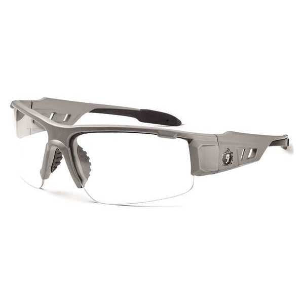 Safety Glasses, Traditional Clear PC Decenter Lens, Anti-Fog, Scratch-Resistant