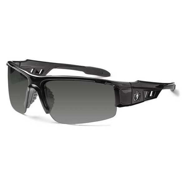 Polarized Safety Glasses, Traditional Smoke Polycarbonate Lens, Scratch-Resistant