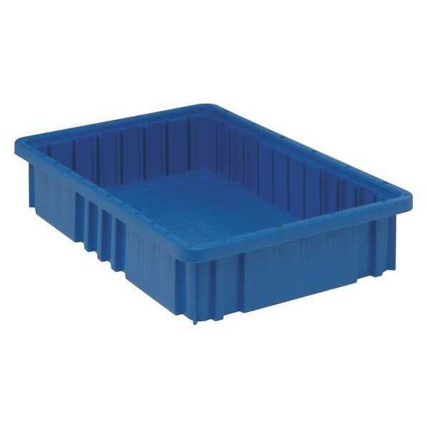 Divider Box, Blue, Not Specified, 16-1/2 in L, 10-7/8 in W, 3-1/2 in H
