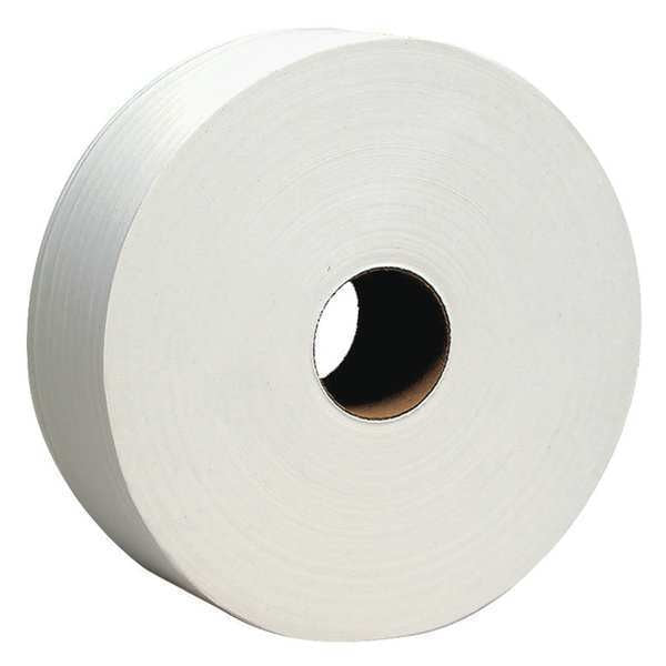 High-Capacity Jumbo Roll Toilet Paper, 2-Ply, Non-perforated, Compact Case (1,000'/Roll, 4 Rolls)