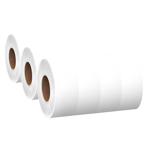 100% Recycled Fiber High-Capacity Jumbo Roll Toilet Paper, Non-perforated, (1,000'/Roll, 12 Rolls)