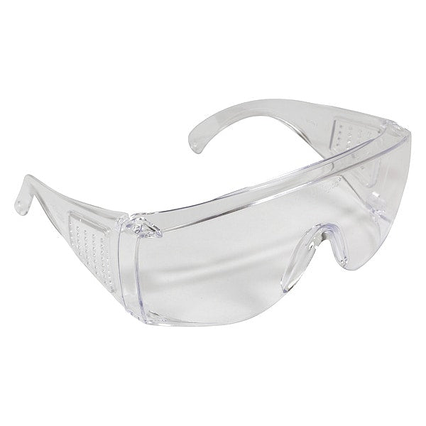 Safety Glasses, Clear Polycarbonate Lens, Scratch-Resistant, 50PK