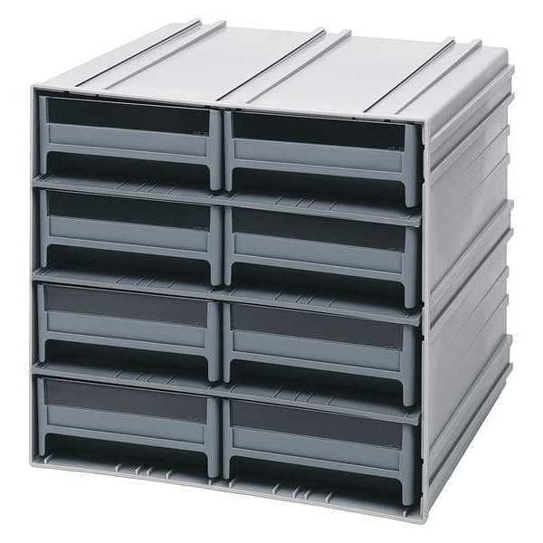 Parts Cabinet With Drawers with 8 Drawers, polypropylene, 11-3/4 in W x 11-3/8 in D