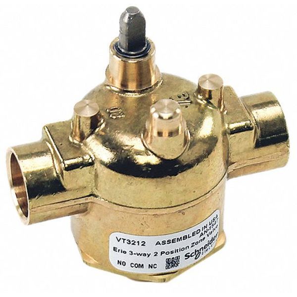 Valve 3 Way, 1/2in, Sweat, 3.0 CV
