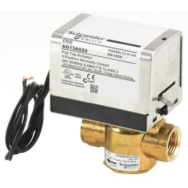 Zone Valve, 1/2in, 2Way, N/C, 24V