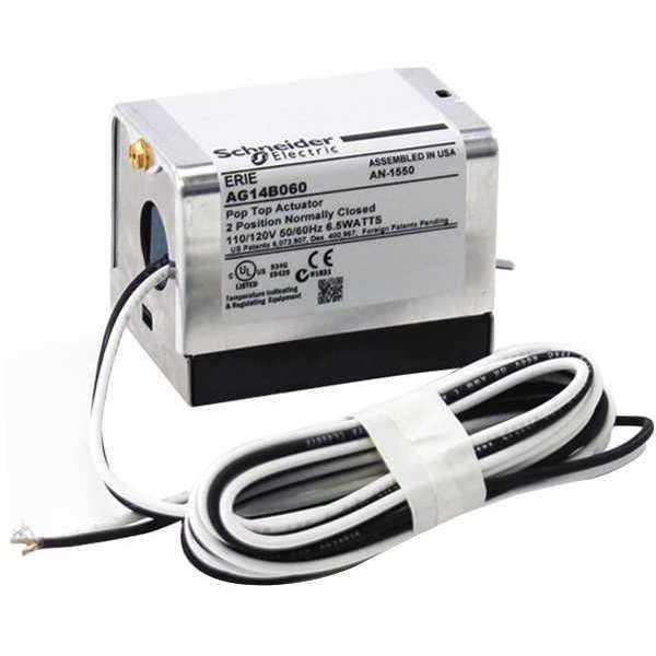 Actuator, 120V, N/C On/Off, 6in Leads