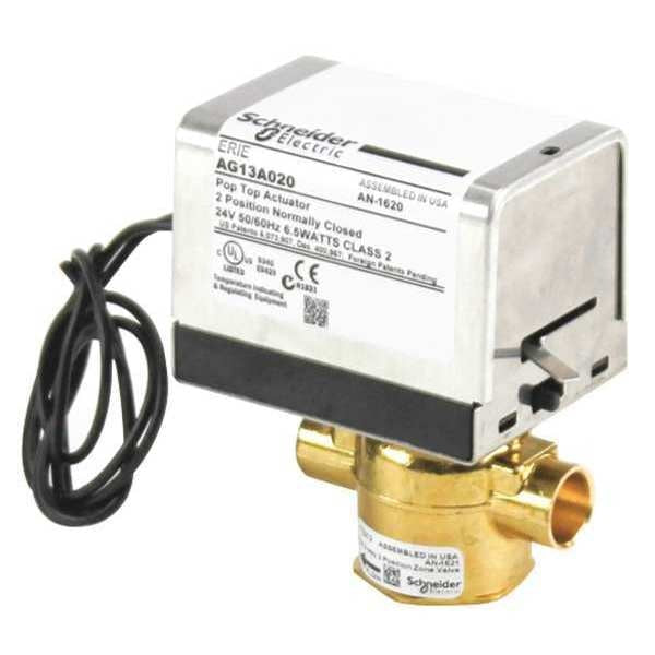 Actuator, 1/2in, 2 Way, 24V, Spring Return