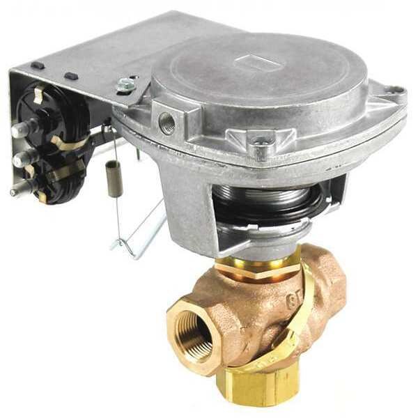 Valve, 3/4in, 3 Way NPT, Positioner