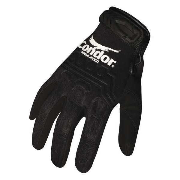Mechanics Gloves, 2XL, Black, Single Layer and Seamless, Embossed Neoprene
