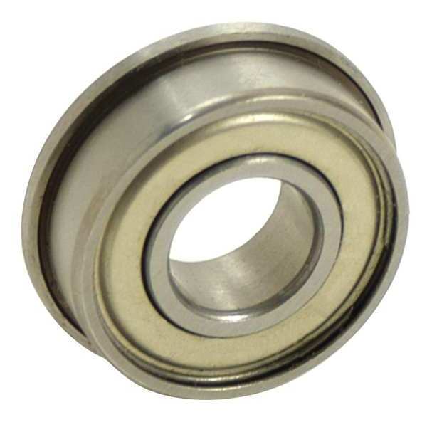 Ball Bearing, 0.2500in Dia, 38 lb, Flanged